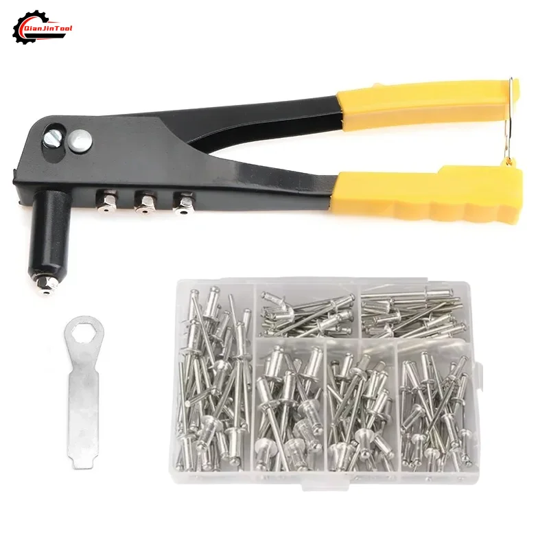 Rivet Setter Tool - Professionelles Handnietgerät, robuste, rostfreie Metallnietpistole, 25,4