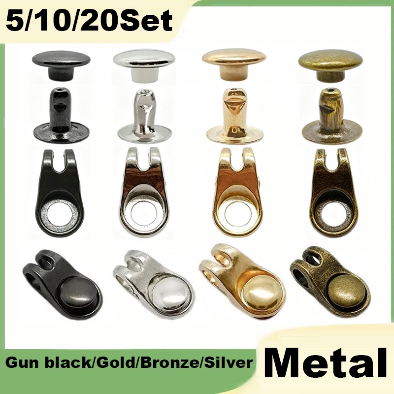 Rivet Setter Tool - 5/10/20 Set Schuhbänderhaken mit Nieten in
