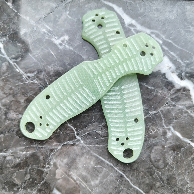 Bone Folder Tool - 8 Farben G10 Material Fischgrätenmuster Klappmesser-Griffschalen