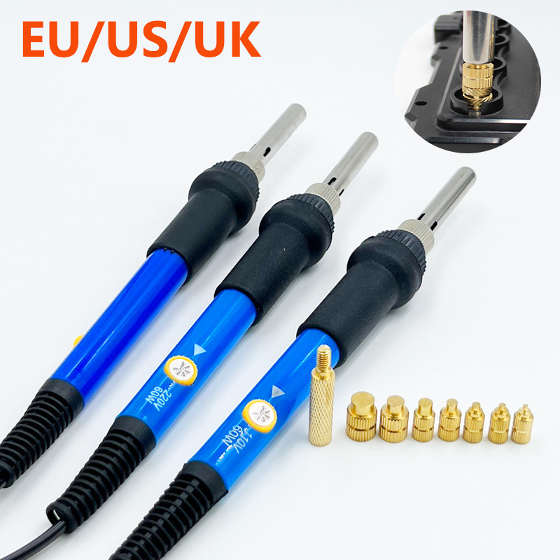 Rivet Setter Tool - Wärmeleit-Einsatzmutter, Eisenspitze, Messing, Heißschmelzeinsatzmutter, Werkzeug, eingebettetes