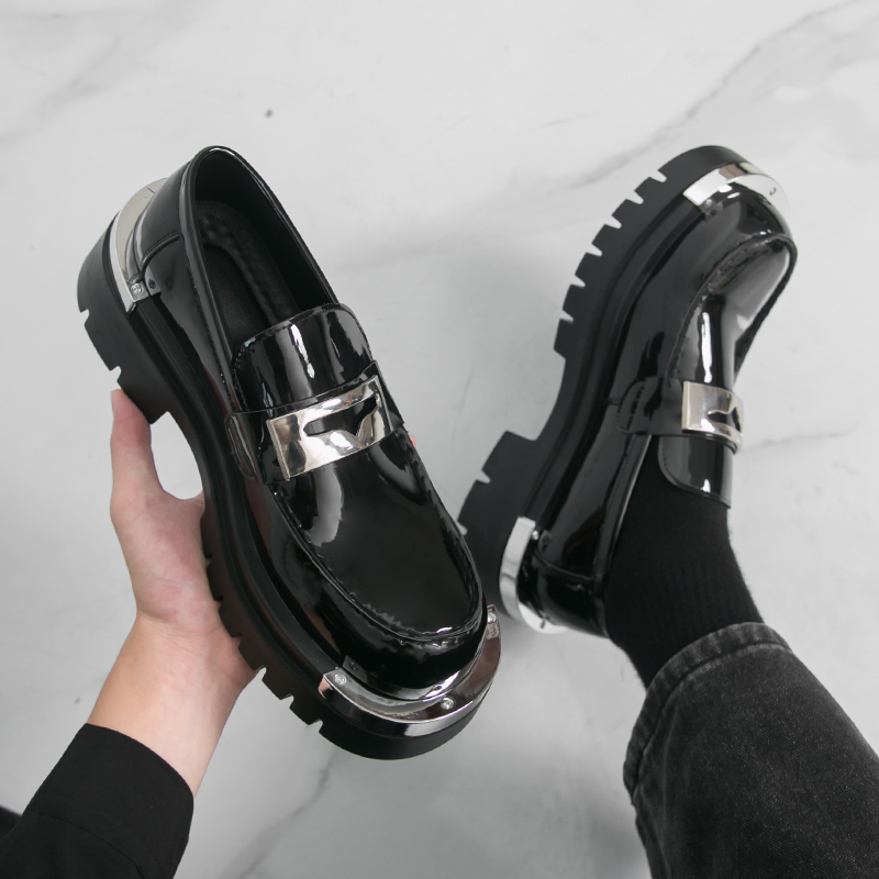 Leatherwork Designs - Herren-Lederschuhe mit dicken Sohlen, luxuriöser Designer,