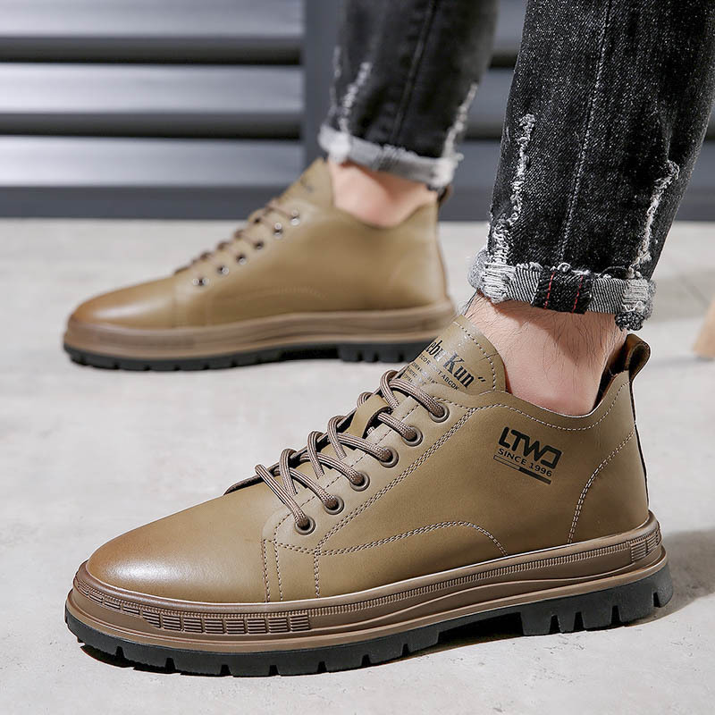 Leatherwork Designs - High Top Fashion Casual Leder Schuhe