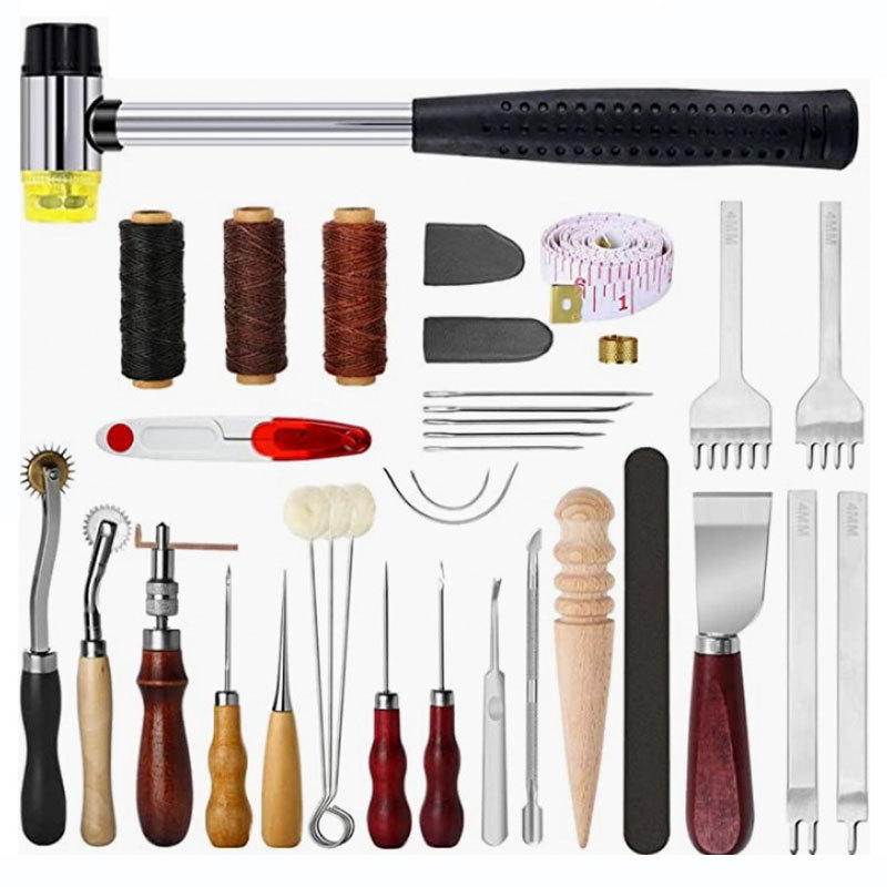 Groover Stitching Tool - Lederhandwerk Werkzeugset Leder-Näh- und Reparaturset Stich-