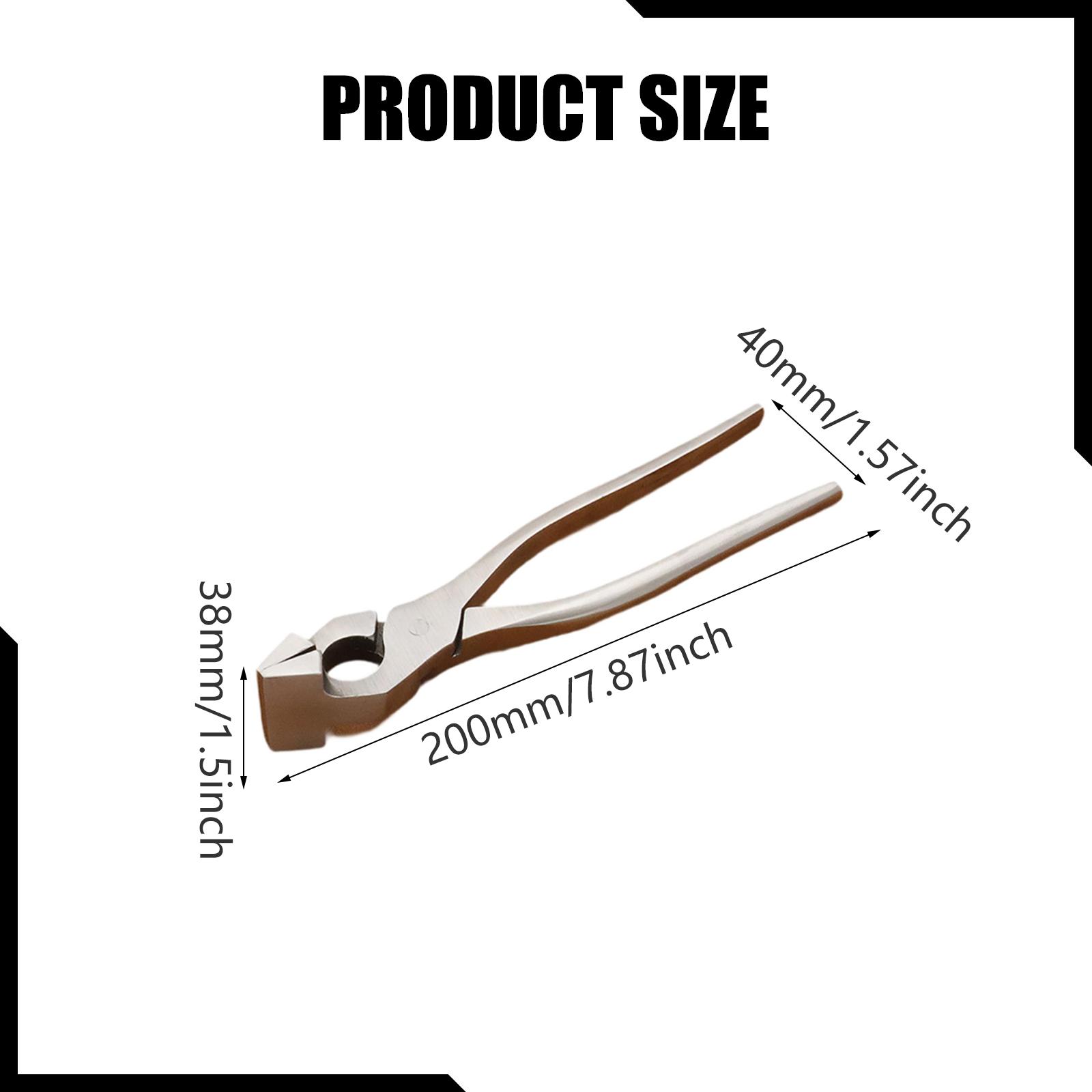 Leatherwork Hand Press - Einstellbare Presszange aus Chromstahl, Handwerkzeug für
