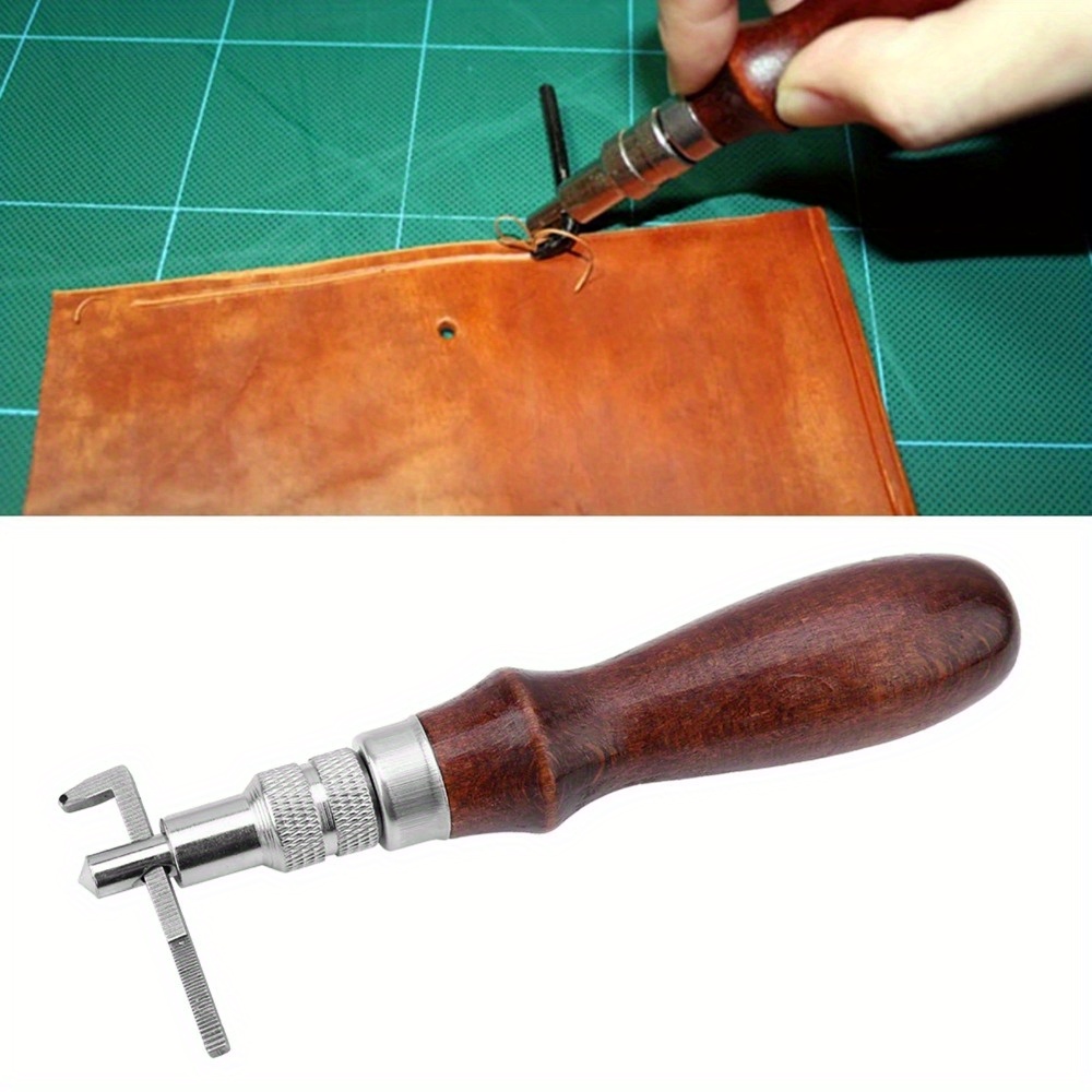 1PC Einstellbare Leder Rand Nä – Groover Stitching Tool Bewertung und Preis