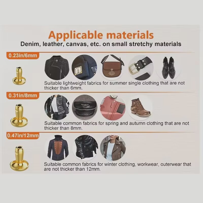 Metall-Doppelkappennieten, Nie – Rivet Setter Tool Bewertung und Preis